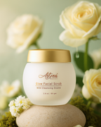 glow facial scrub for women gentle daily exfoliation bright clear skin