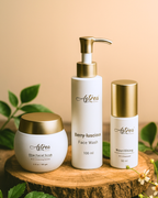 deep cleansing routine for women oil cleanser face wash scrub set