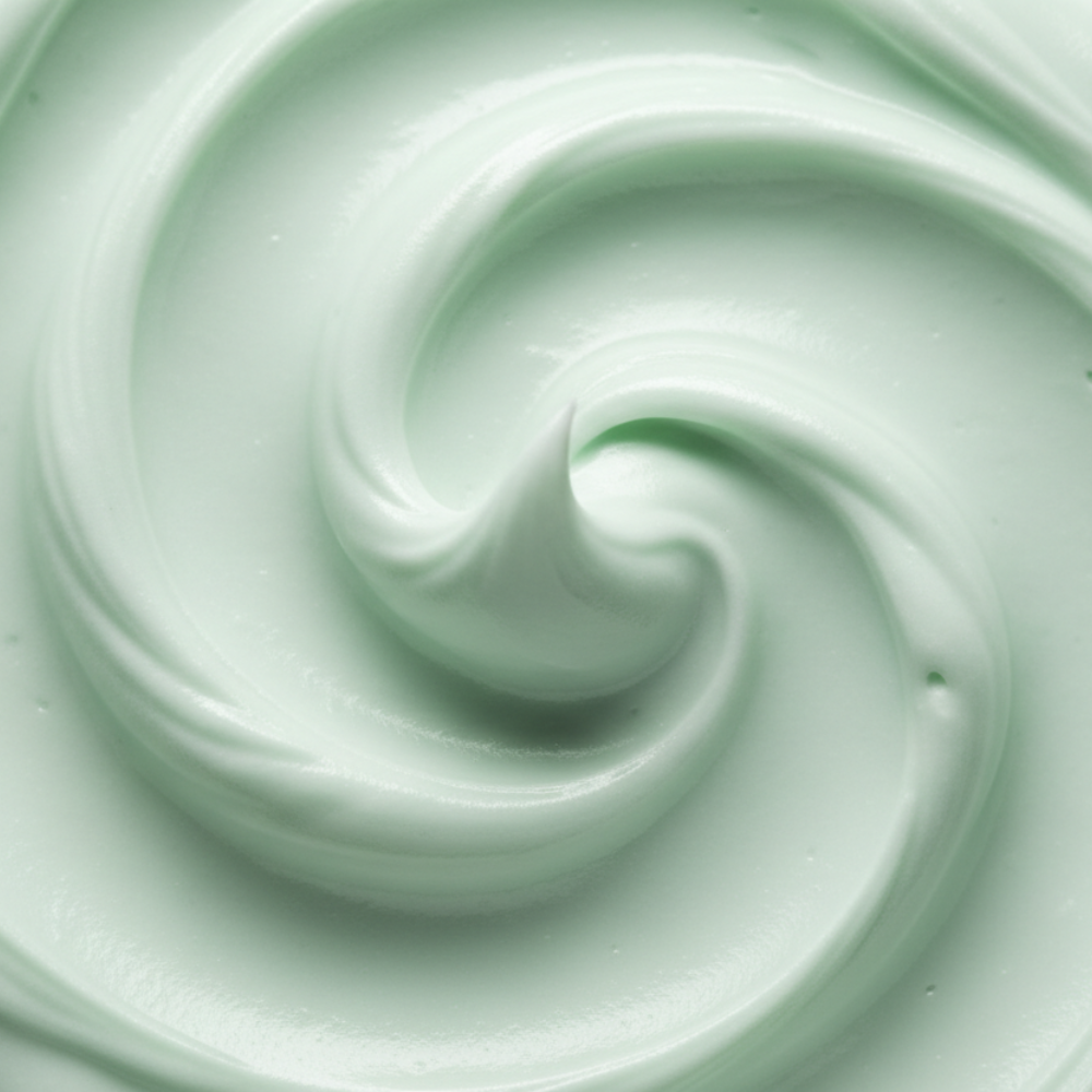 applying night cream close-up smooth hydrated glowing skin effect