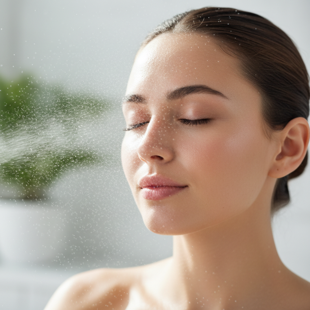 natural rose toner mist for men and women soothing skincare routine